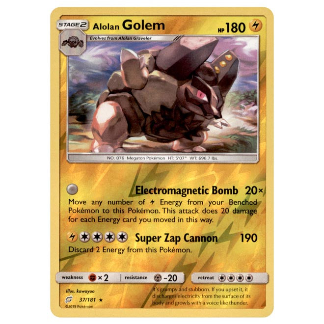 Pokemon - Sun & Moon - Team Up - Alolan Golem - 37/181