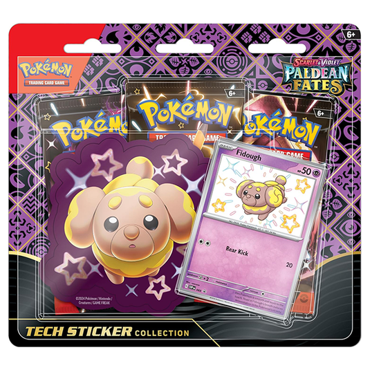 Pokemon - Scarlet & Violet - Paldean Fates - Tech Sticker Collection - Fidough