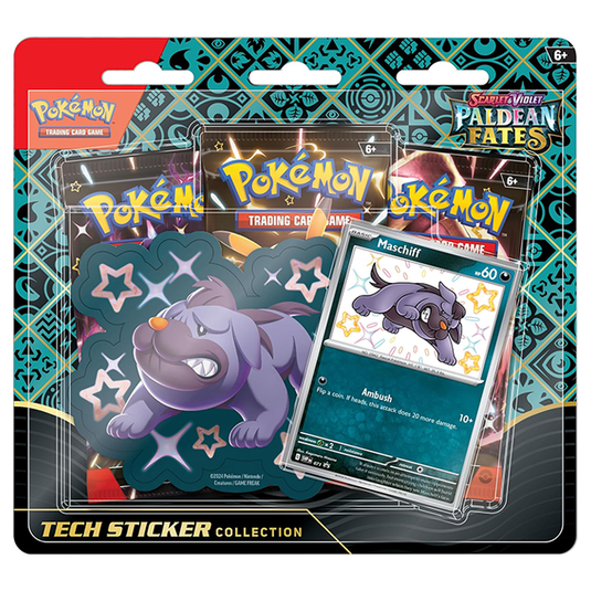 Pokemon - Scarlet & Violet - Paldean Fates - Tech Sticker Collection - Maschiff
