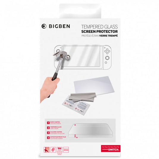 Nacon - Tempered Glass Screen Protector - For Nintendo Switch