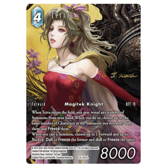 Final Fantasy - Opus 15 - Crystal Dominion - Terra - Full Art Foil - (15-037L)