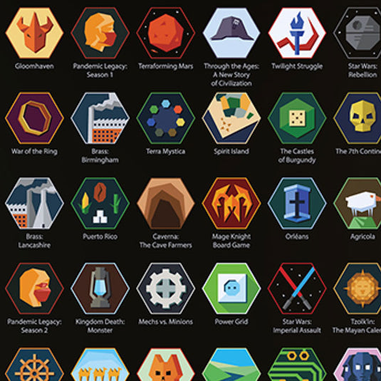 Board Game - Scratch-Off Poster - Top 100 (2021 Edition)