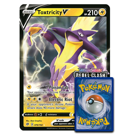 Pokemon - Toxtricity V - Oversized Stamped Promo Card 070/192