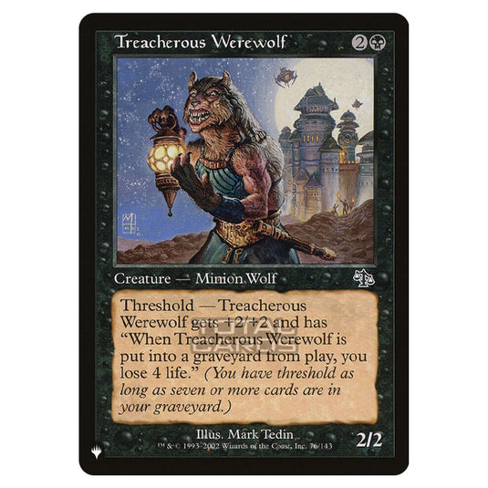 Magic The Gathering - The List - Treacherous Werewolf