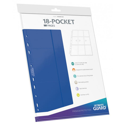 Ultimate Guard - 18-Pocket Pages - Side Loading Blue (10)