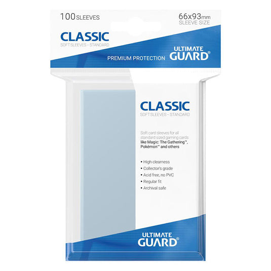 Ultimate Guard - 100 Soft Sleeves - Clear
