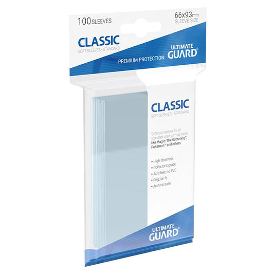 Ultimate Guard - 100 Soft Sleeves - Clear