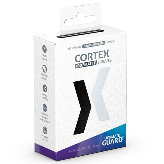 Ultimate Guard - Cortex Sleeves Standard Size - Matte Black (100 Sleeves)