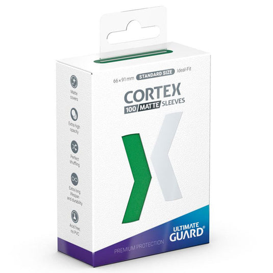 Ultimate Guard - Cortex Sleeves Standard Size - Matte Green (100 Sleeves)