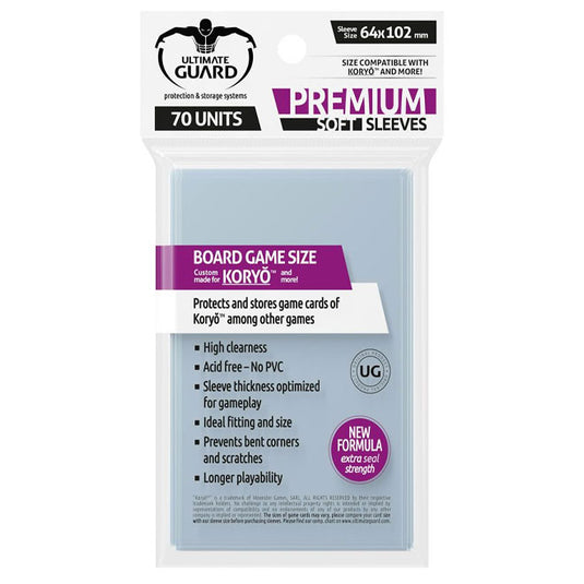 Ultimate Guard - Premium Soft Sleeves - for Board Game Cards Koryó™ (70)