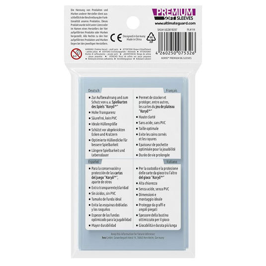 Ultimate Guard - Premium Soft Sleeves - for Board Game Cards Koryó™ (70)