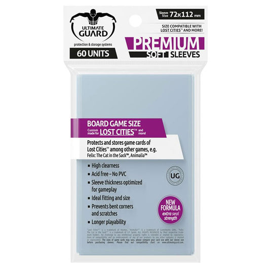 Ultimate Guard - Premium Soft Sleeves - for Board Game Cards Lost Cities (60)