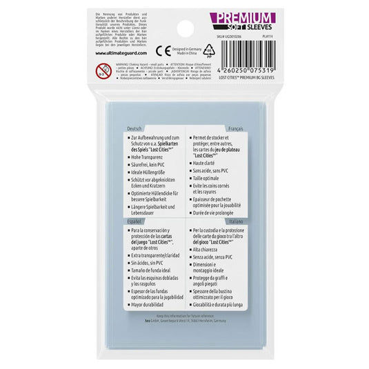 Ultimate Guard - Premium Soft Sleeves - for Board Game Cards Lost Cities (60)
