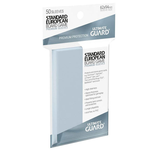 Ultimate Guard - Premium Soft Sleeves - for Board Game Cards Standard European (50)