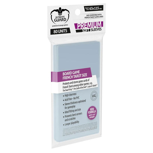 Ultimate Guard - Premium Soft Sleeves - for Cards French Tarot Cards (80)