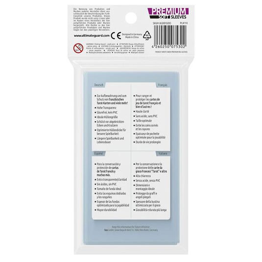 Ultimate Guard - Premium Soft Sleeves - for Cards French Tarot Cards (80)