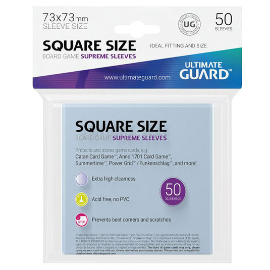 Ultimate Guard - Supreme Soft Sleeves for Board Game Cards - Square (50)