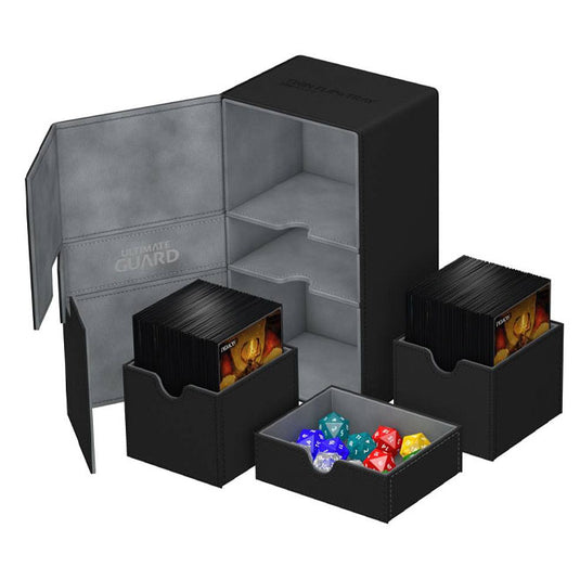 Ultimate Guard - Twin Flip'n'Tray Xenoskin Deck Case 200+ - Black