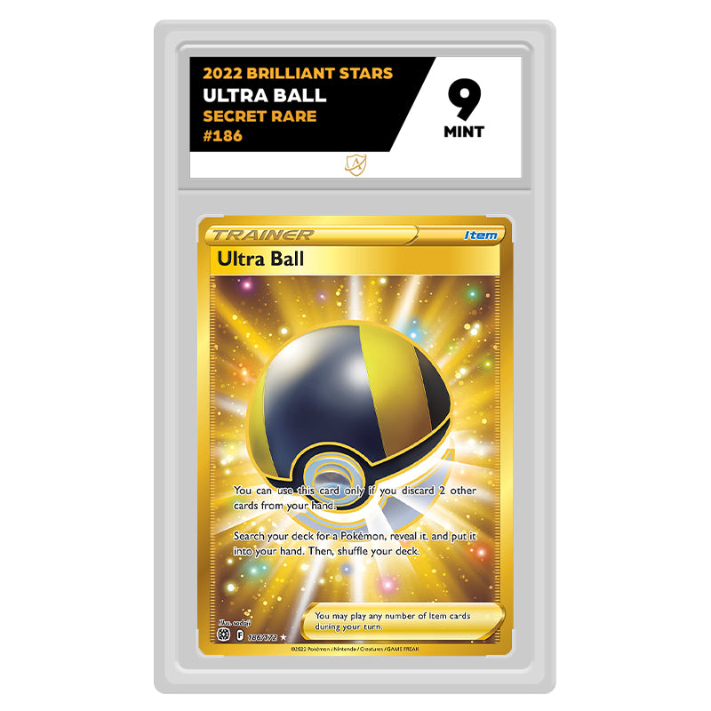 ultra ball secret rare pokemon card -brilliant Stars 186/172 Tcg Placeholder Image Provided Sun And Moon Ultra Ball