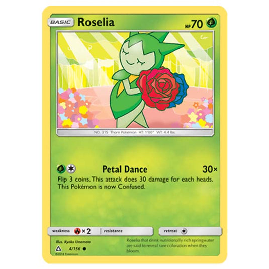 Pokemon - Sun & Moon - Ultra Prism - Roselia - 4/156