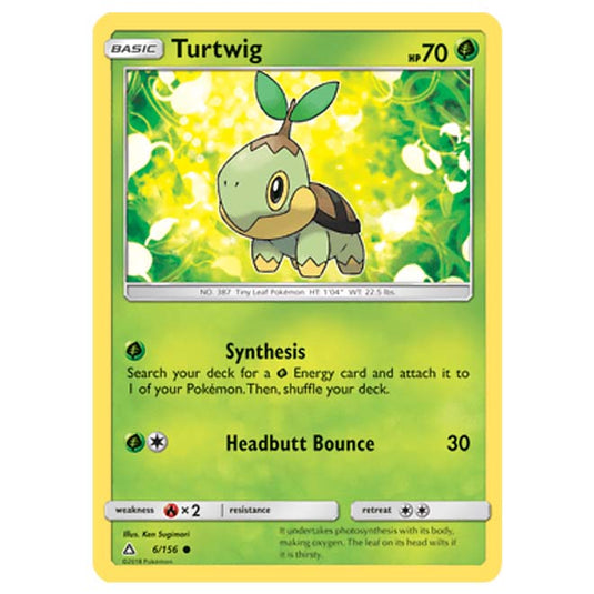 Pokemon - Sun & Moon - Ultra Prism - Turtwig - 6/156