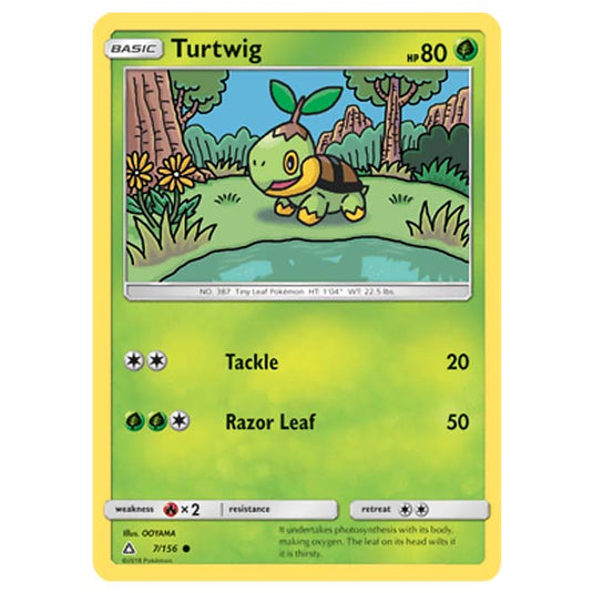 Pokemon - Sun & Moon - Ultra Prism - Turtwig - 7/156