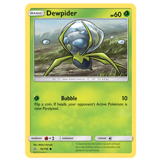 Pokemon - Sun & Moon - Ultra Prism - Dewpider - 16/156