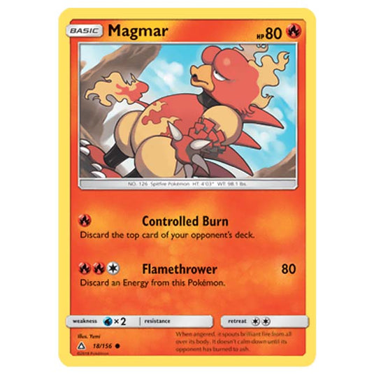 Pokemon - Sun & Moon - Ultra Prism - Magmar - 18/156