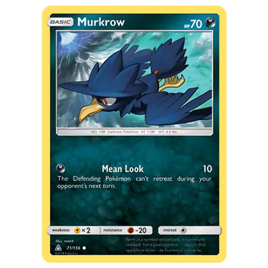 Pokemon - Sun & Moon - Ultra Prism - Murkrow - 71/156
