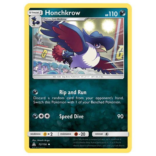 Pokemon - Sun & Moon - Ultra Prism - Honchkrow - 72/156