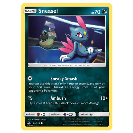 Pokemon - Sun & Moon - Ultra Prism - Sneasel - 73/156