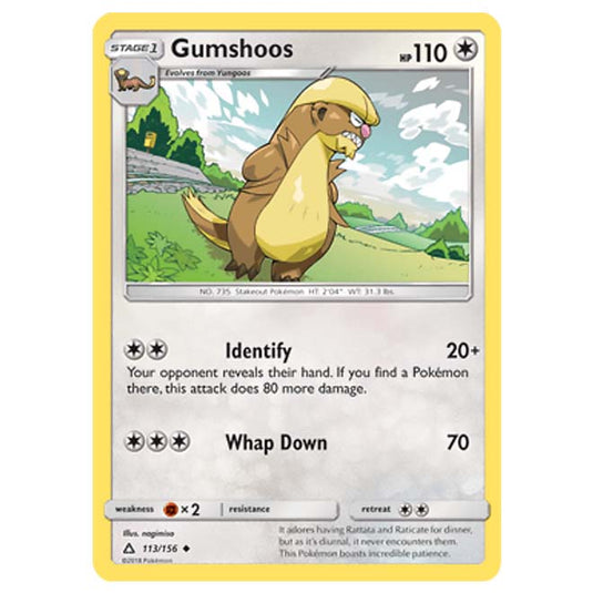 Pokemon - Sun & Moon - Ultra Prism - Gumshoos - 113/156
