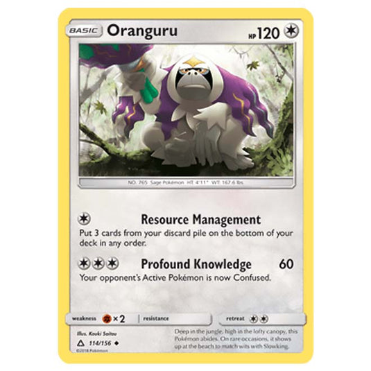Pokemon - Sun & Moon - Ultra Prism - Oranguru - 114/156