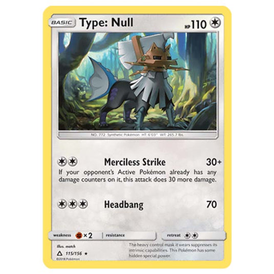 Pokemon - Sun & Moon - Ultra Prism - Type: Null - 115/156