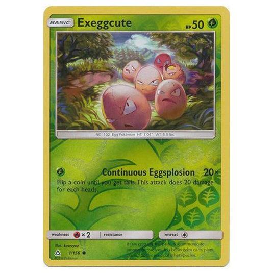 Pokemon - Sun & Moon - Ultra Prism - (Reverse Holo) - Exeggcute - 1/156