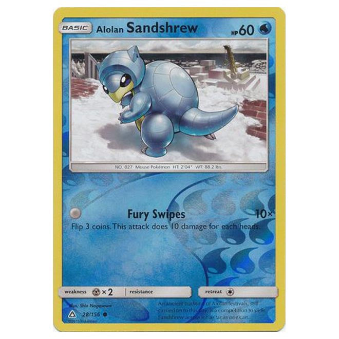 Pokemon - Sun & Moon - Ultra Prism - (Reverse Holo) - Alolan Sandshrew Pokemon - Sun & Moon - Ultra Prism - (Reverse Holo) - Alolan Sandshrew
