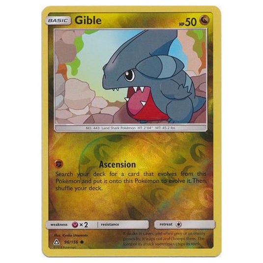 Pokemon - Sun & Moon - Ultra Prism - (Reverse Holo) - Gible - 96/156