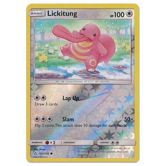 Pokemon - Sun & Moon - Ultra Prism - (Reverse Holo) - Lickitung - 102/156