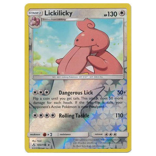 Pokemon - Sun & Moon - Ultra Prism - (Reverse Holo) - Lickilicky - 103/156