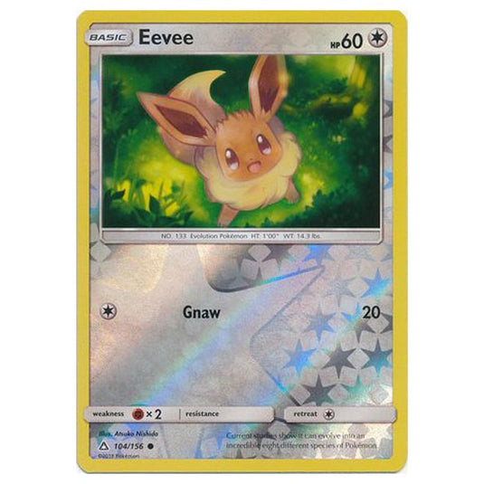Pokemon - Sun & Moon - Ultra Prism - (Reverse Holo) - Eevee - 104/156