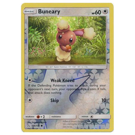 Pokemon - Sun & Moon - Ultra Prism - (Reverse Holo) - Buneary - 106/156