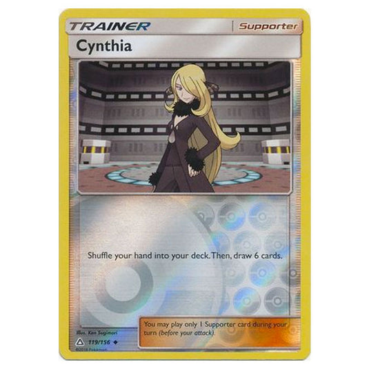 Pokemon - Sun & Moon - Ultra Prism - (Reverse Holo) - Cynthia - 119/156