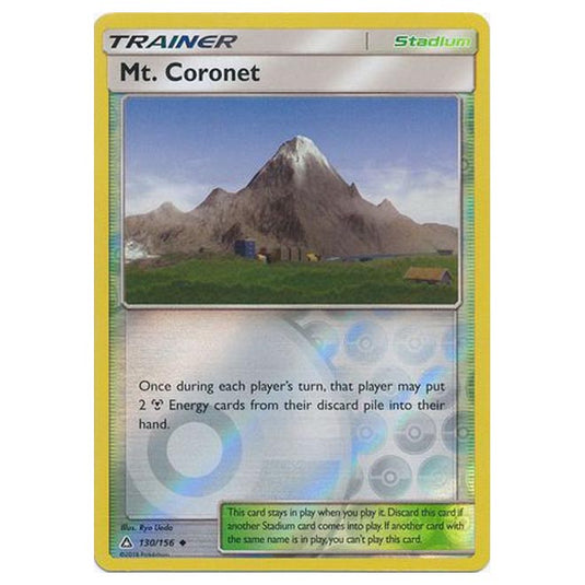Pokemon - Sun & Moon - Ultra Prism - (Reverse Holo) - Mt. Coronet - 130/156
