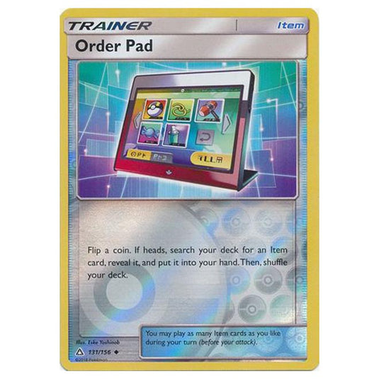Pokemon - Sun & Moon - Ultra Prism - (Reverse Holo) - Order Pad - 131/156