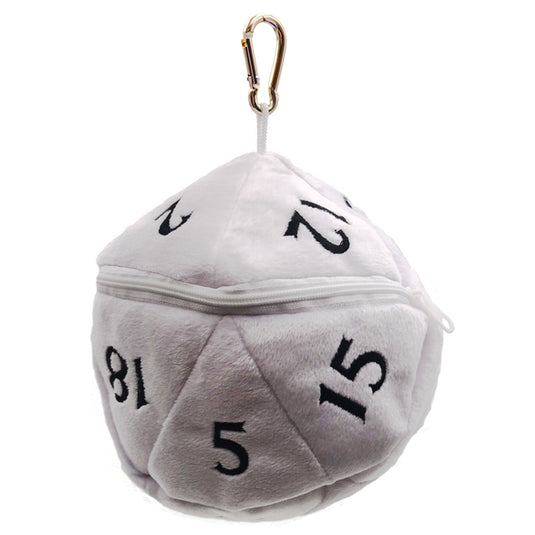 Ultra Pro - D20 Plush Dice Bag - White