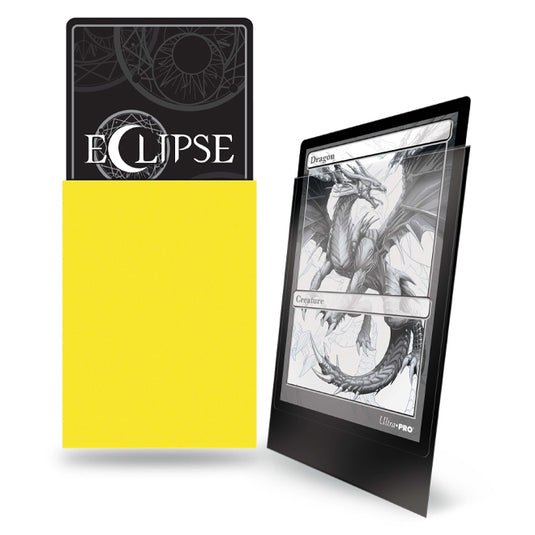 Ultra Pro - Eclipse Matte Standard Sleeves - Lemon Yellow (100 Sleeves)