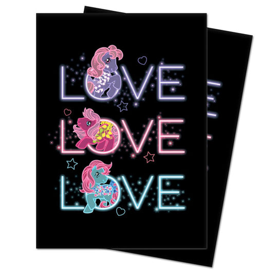 Ultra Pro - Standard Deck Protector - My Little Pony Retro Neon - (100 Sleeves)