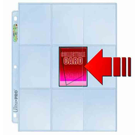 Ultra Pro - Side Loading - 9 Pocket Pages - Clear (100 Pages)