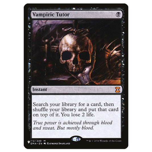 Magic The Gathering - The List - Vampiric Tutor - 351/351