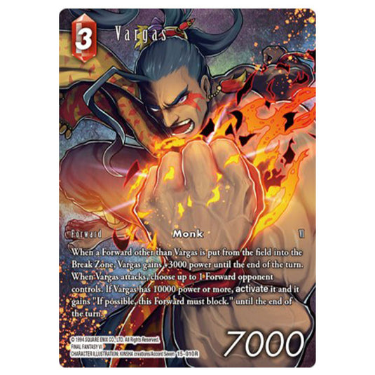 Final Fantasy - Opus 15 - Crystal Dominion - Vargas - Full Art Foil - (15-010R)